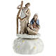 Porcelain Nativity Holy Family music box 12 cm s1