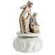 Porcelain Nativity Holy Family music box 12 cm s4