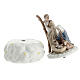 Porcelain Nativity Holy Family music box 12 cm s5