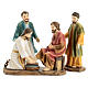 Washing of the feet for a 9 cm Easter Creche, set of 3 s1