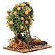 Albero di arancio decorazione resina colorata presepe h 10 cm s3