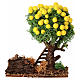 Miniature orange tree in colored resin for nativity scene h 10 cm s1