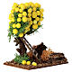 Miniature orange tree in colored resin for nativity scene h 10 cm s2