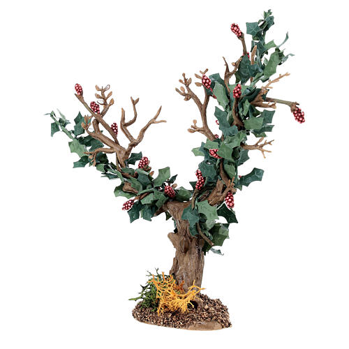 Albero di fiori decorazione resina colorata presepe h 15 cm  2