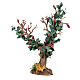 Albero di fiori decorazione resina colorata presepe h 15 cm  s2