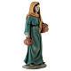 Bergère avec jarres résine colorée crèche 12 cm s3