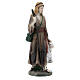 Shepherdress with lamb and staff in colored resin, nativity scene h 12 cm s3