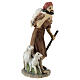 Shepherd with sheeps and staff for resin Nativity Scene with 12 cm characters s3