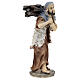 Shepherd with wood trunks on his back for resin Nativity Scene with 12 cm characters s3