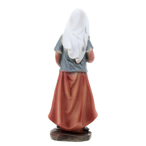 Woman with goose for resin Nativity Scene with 12 cm characters 4