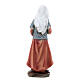 Donna con oca resina colorata presepe h 12 cm s4