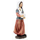 Woman with goose in colored resin, nativity scene h 12 cm s3