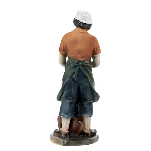 Vasaio resina colorato presepe h 12 cm 4