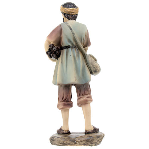 Shepherd with wood for Nativity Scene with 15 cm resin figurines 4