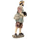 Pastore con legna resina colorata presepe h 15 cm s3