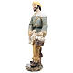Pastore con cesto di cipolle resina colorata presepe h 15 cm s2