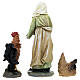 Peasent woman with hen and rooster for Nativity Scene with 12 cm resin figurines s6