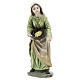 Peasant woman with hens in colored resin, nativity scene h 12 cm s2