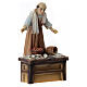 Pescatore resina colorata presepe h 12 cm s3