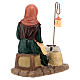 Nativity scene colored resin chestnut roaster h 10 cm s4