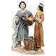 Nativity scene colored resin fishermen statue h 12 cm s2