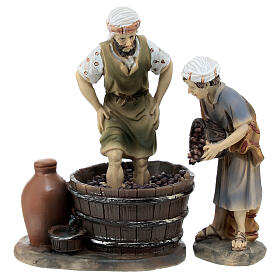 Winzer, Resin koloriert, für 10 cm Krippe