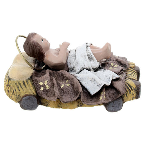 Conjunto Natividade resina colorida 6 peças para presépio de 18 cm 7