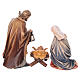 Sainte Famille bois peint pour crèche Mahlknecht de 9,5 cm Val Gardena s10
