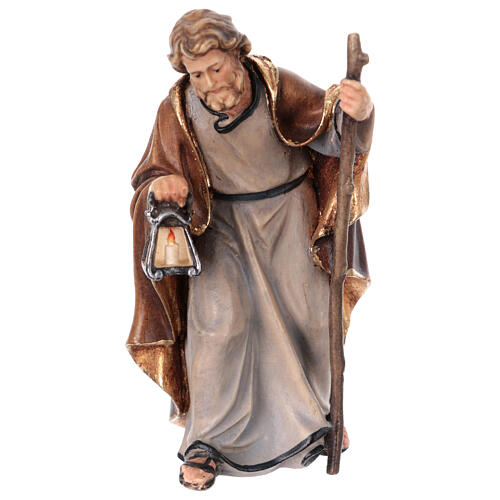 Święta Rodzina z Dzieciątkiem Jezus, drewno malowane, 9,5 cm, szopka Mahlknecht Val Gardena 4