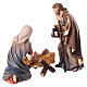 Holy Family of Val Gardena painted wood for 12 cm Mahlknecht Nativity Scene s7