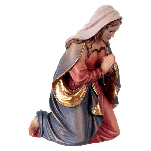 Nativité Sainte Famille berceau simple pour crèche Mahlknecht de 12 cm bois peint Val Gardena 6