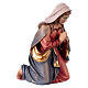 Sacra Famiglia Gesù Bambino culla legno dipinto presepe 12 cm Mahlknecht Val Gardena s6