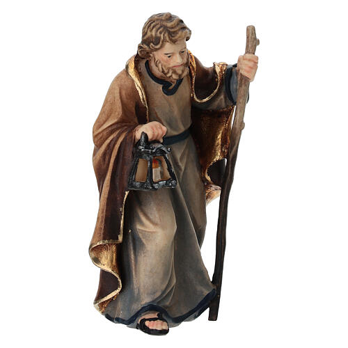 Saint Joseph for 9.5 cm Mahlknecht Nativity Scene of Val Gardena painted wood 2