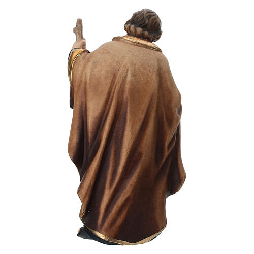 St. Joseph figurine Mahlknecht nativity painted wood 9.5 cm Val Gardena 4