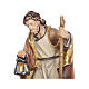 St. Joseph figurine Mahlknecht nativity painted wood 9.5 cm Val Gardena s2