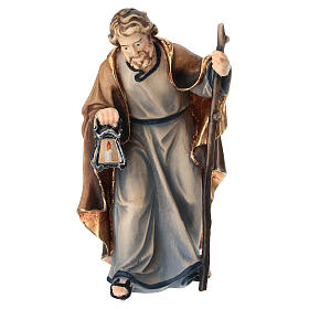San Giuseppe 12 cm presepe Mahlknecht legno dipinto Val Gardena