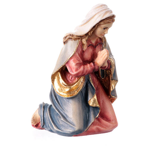 Maria presepe Mahlknecht 9,5 cm legno dipinto Val Gardena 6