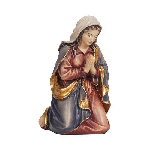 Holy Mary of Val Gardena painted wood for 12 cm Mahlknecht Nativity Scene 1