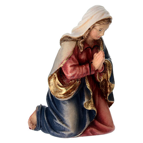 Vierge Marie pour crèche Mahlknecht de 12 cm bois peint Val Gardena 1