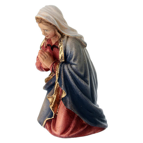 Vierge Marie pour crèche Mahlknecht de 12 cm bois peint Val Gardena 3