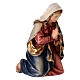 Maria Mahlknecht 12 cm legno dipinto presepe Val Gardena s1
