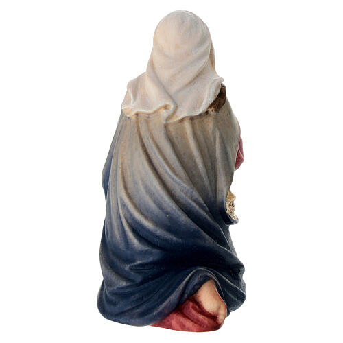Virgin Mary statue Mahlknecht 12 cm painted wood Val Gardena nativity scene 4