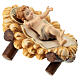 Baby Jesus with manger in painted wood Mahlknecht nativity 12 cm Val Gardena s3