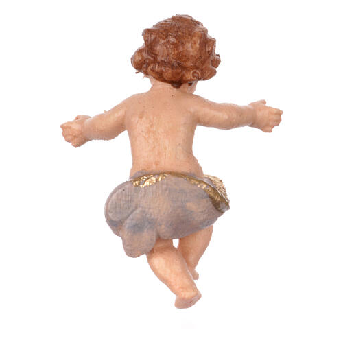Gesù Bambino senza culla 9,5 cm legno dipinto presepe Mahlknecht Val Gardena  2