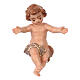 Gesù Bambino senza culla 9,5 cm legno dipinto presepe Mahlknecht Val Gardena  s1