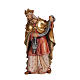 Wise Man with gold for Mahlknecht Nativity Scene of 12 cm, Val Gardena painted wood statue s1