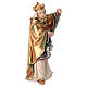 Wise Man with gold for Mahlknecht Nativity Scene of 12 cm, Val Gardena painted wood statue s2