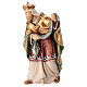 Roi Mage avec or pour crèche Mahlknecht de 12 cm bois peint Val Gardena s1
