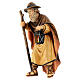 Shepherd with lantern for Mahlknecht Nativity Scene of 12 cm, Val Gardena painted wood statue s2
