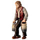 Shepherd with milk cans for Mahlknecht Nativity Scene of 12 cm, Val Gardena painted wood statue s2